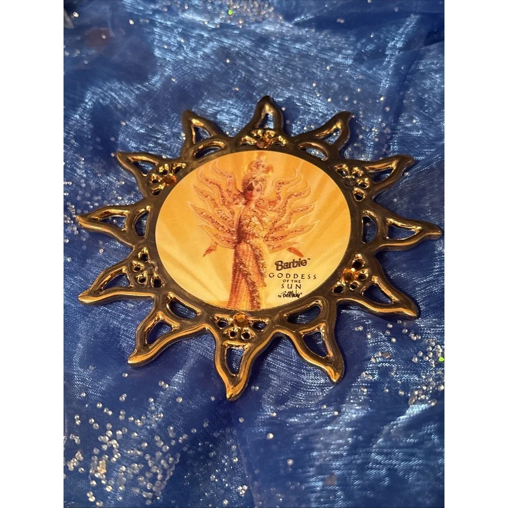 Vintage Barbie Goddess Of The Sun Hanging‎ Ornament Enesco 1996 Limited Ed. New